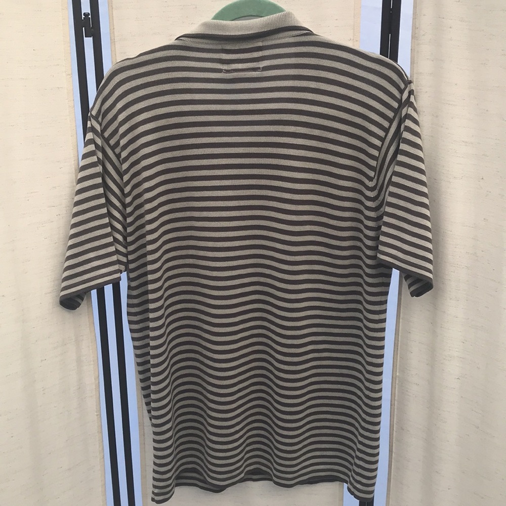 Collared men shirt size L gray & dark gray striped by Katin the pure line - Picture 8 of 10